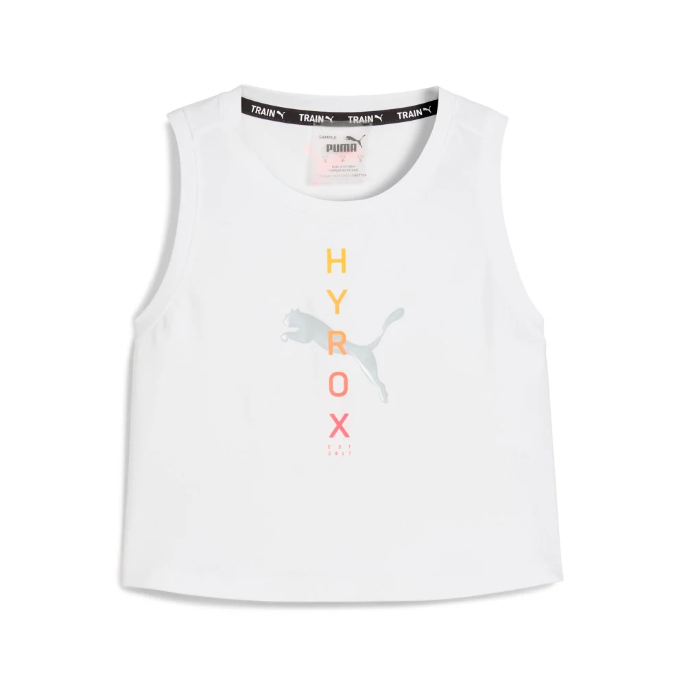 HYROX x PUMA Cloudspun Sleeveless Tank - White - S Image 1