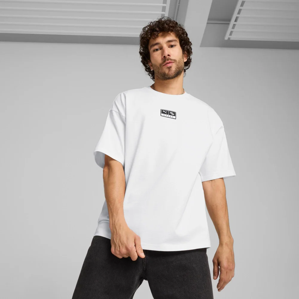 HYROX x PUMA Oversized Graphic Tee - White - S Image 1