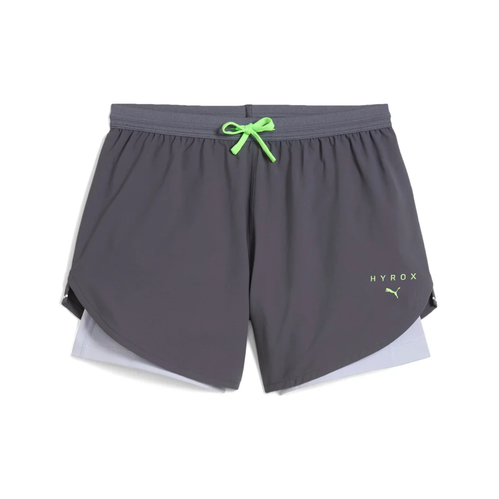 Womens PUMA x HYROX Ultraweave 2in1 Short - Grey - S Image 1