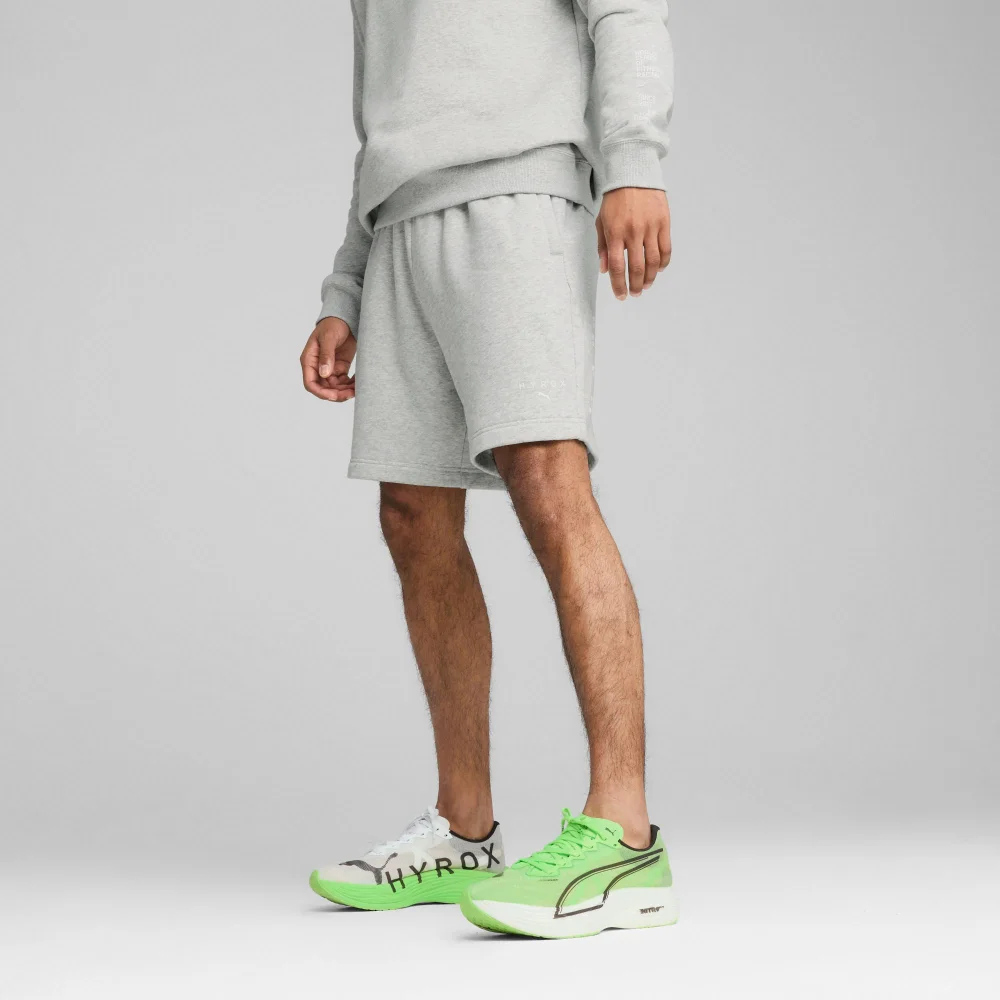 UNISEX PUMA x HYROX SWEAT SHORT - Grey - S Image 1