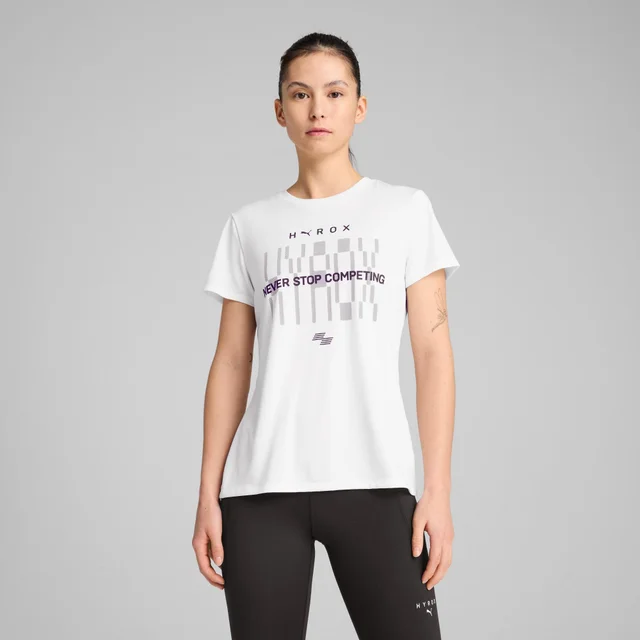 Womens PUMA x HYROX TAD TEE - White