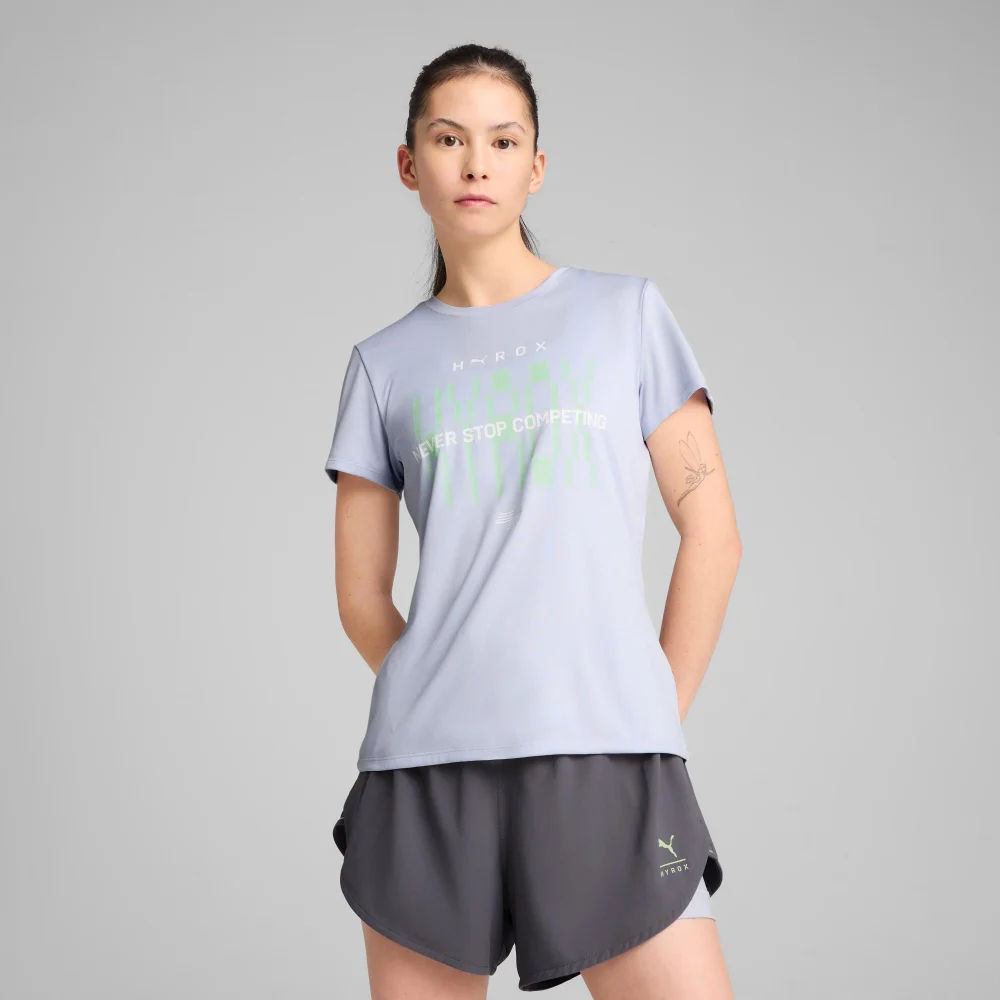 Womens PUMA x HYROX TAD TEE - Blue - XS Image 1