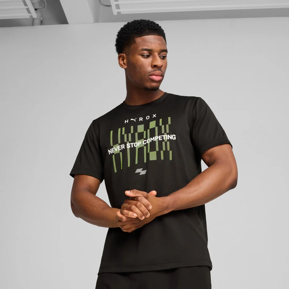 Mens PUMA x HYROX TAD TEE - Black - S Image 1