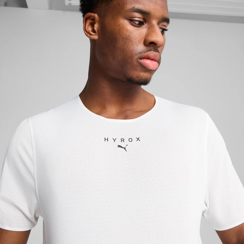 Mens PUMA x HYROX ULTRASPUN TEE - White - S Image 1