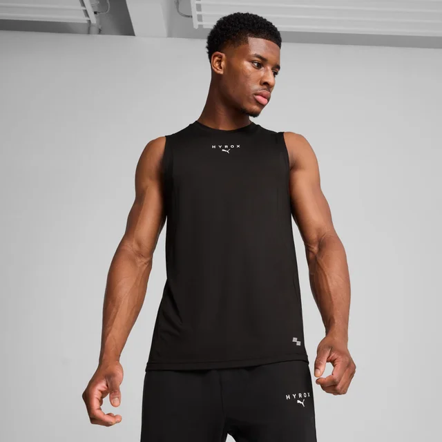 Mens PUMA x HYROX Cloudspun Tank - Black