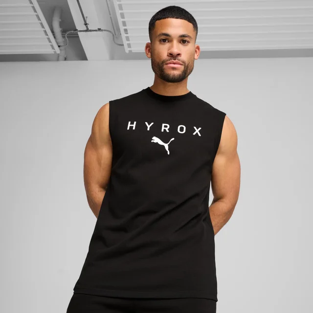 UNISEX PUMA x HYROX CUTOFF TANK - Black