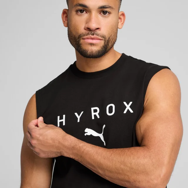 UNISEX CUTOFF TANK - black