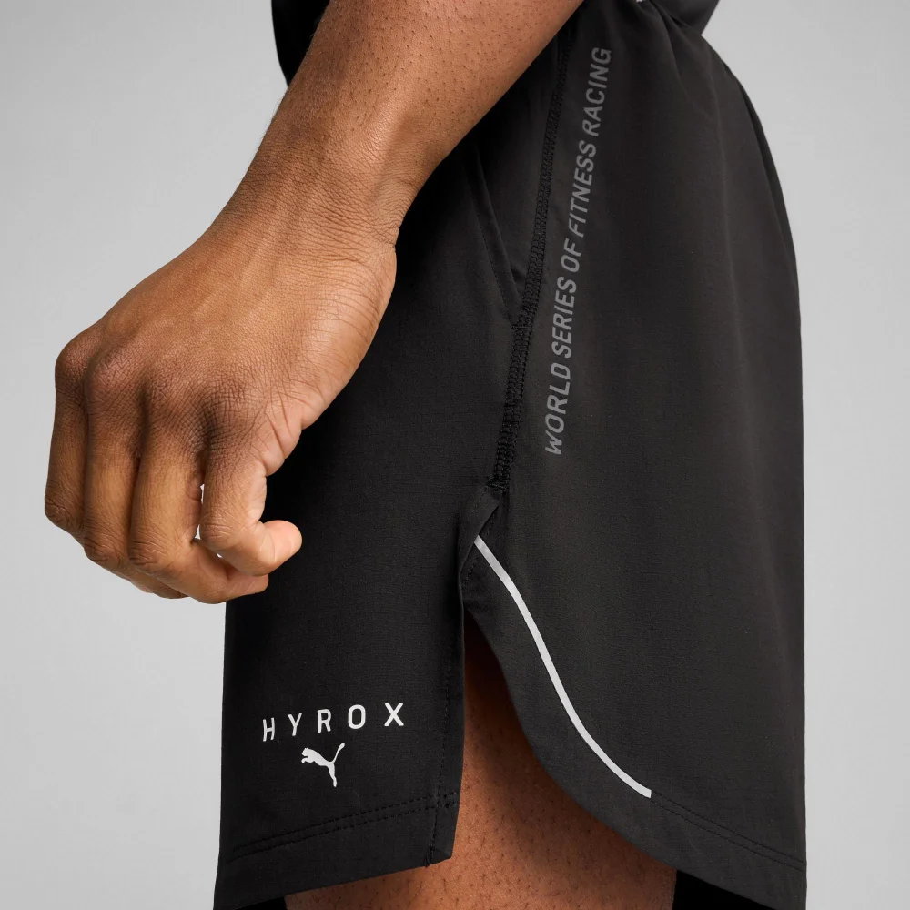 Mens PUMA x HYROX Ultraweave 6" Short - Black - S Image 1