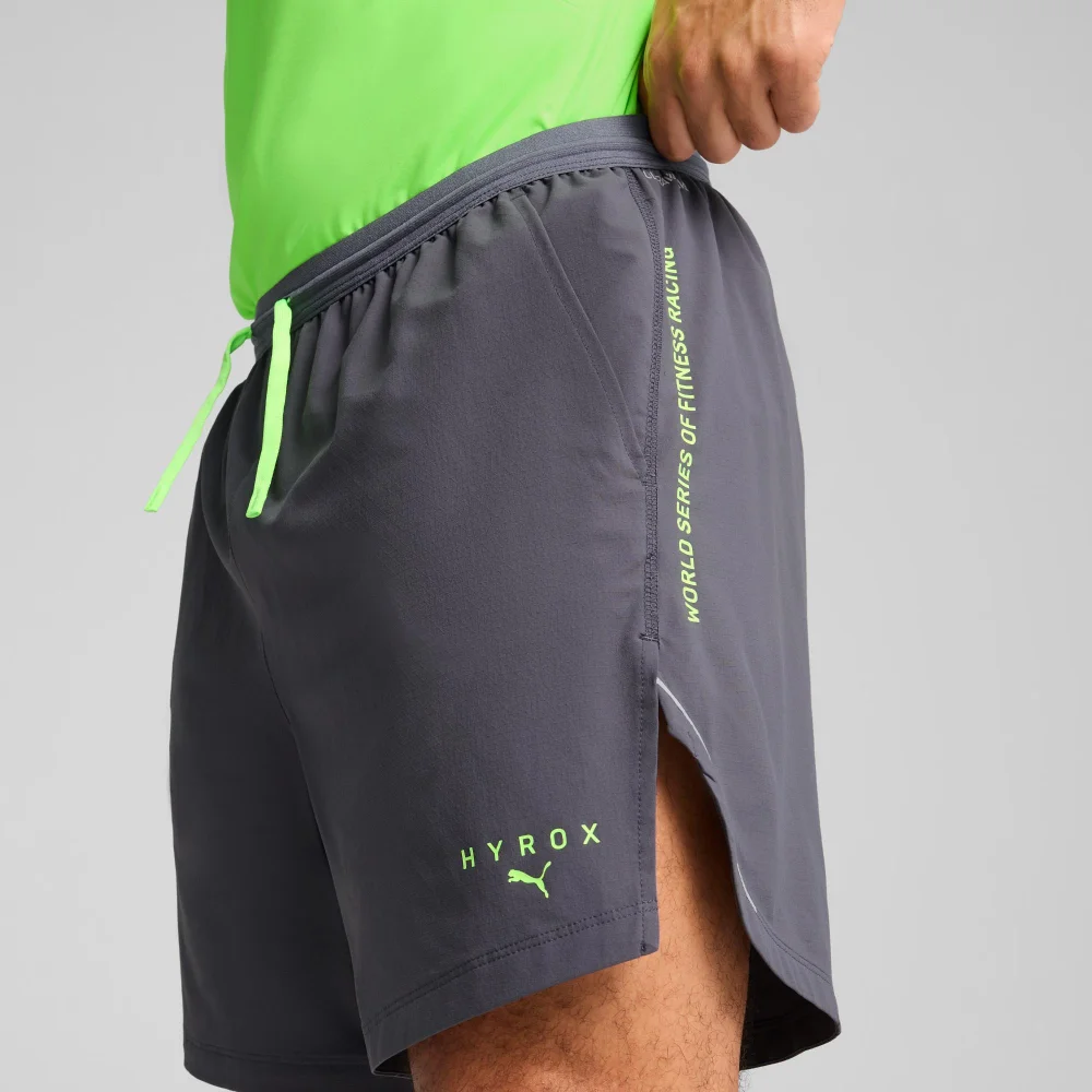 Mens PUMA x HYROX Ultraweave 6" Short - Grey - S Image 1