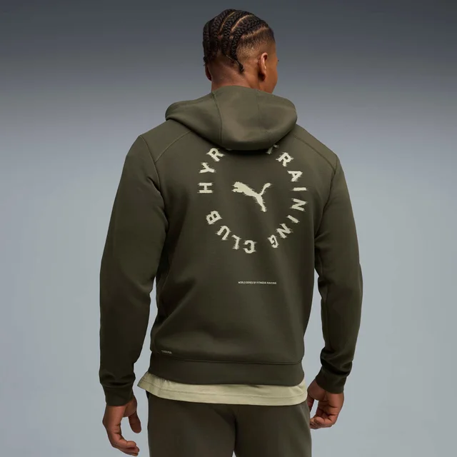 Mens PUMA x HYROX CLOUDSPUN HOODIE - Green
