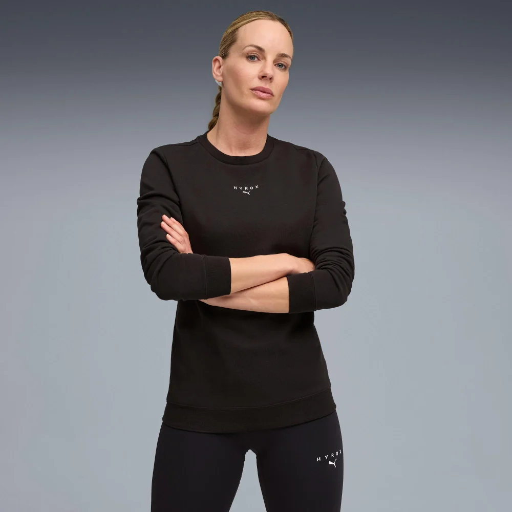 PUMA X HYROX Womens HEAVYWEIGHT CREW - Black - S Image 1