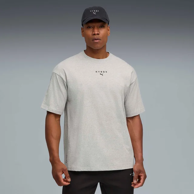 Mens PUMA x HYROX LIFESTYLE TEE - Grey
