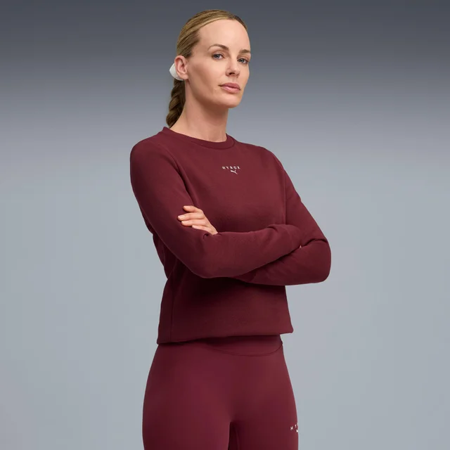 PUMA X HYROX Womens HEAVYWEIGHT CREW - Red