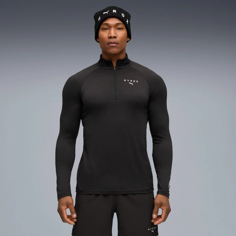 MEN'S 1/4 ZIP - black - S Image 1