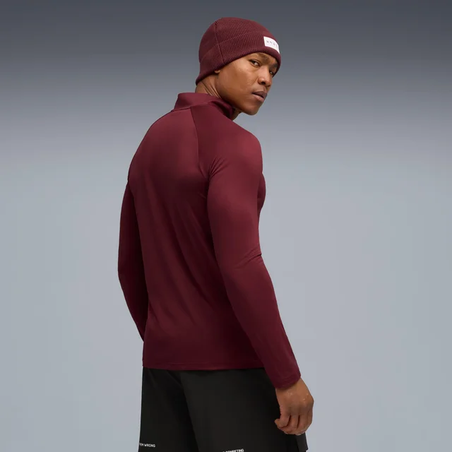 Mens PUMA X HYROX 1/4 ZIP - Red