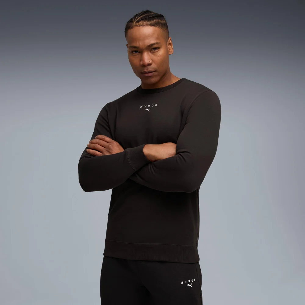 PUMA X HYROX Mens HEAVYWEIGHT CREW - Black - S Image 1