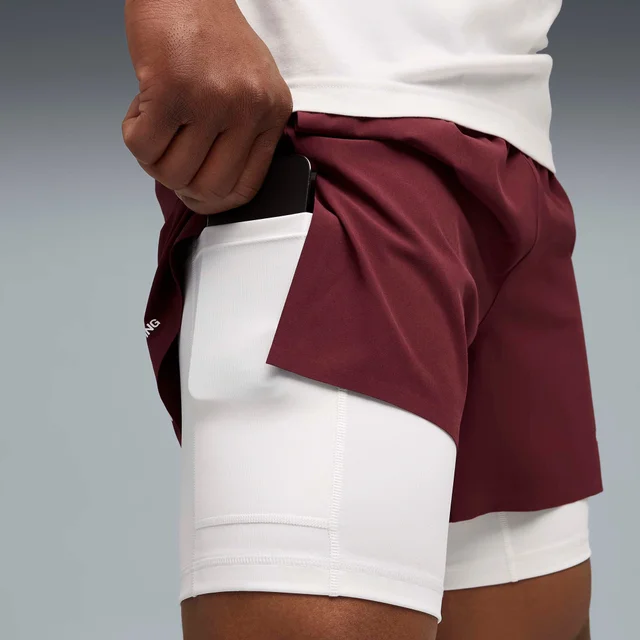 Mens PUMA x HYROX 2in1 TRAIN SHORT - Red