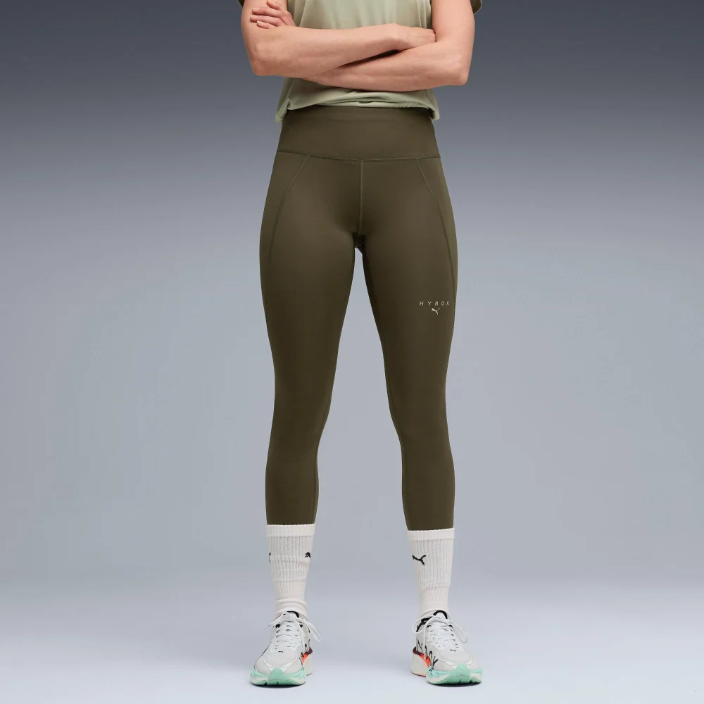 Womens PUMA X HYROX ESSENTIAL TIGHT - Green - L Image 1