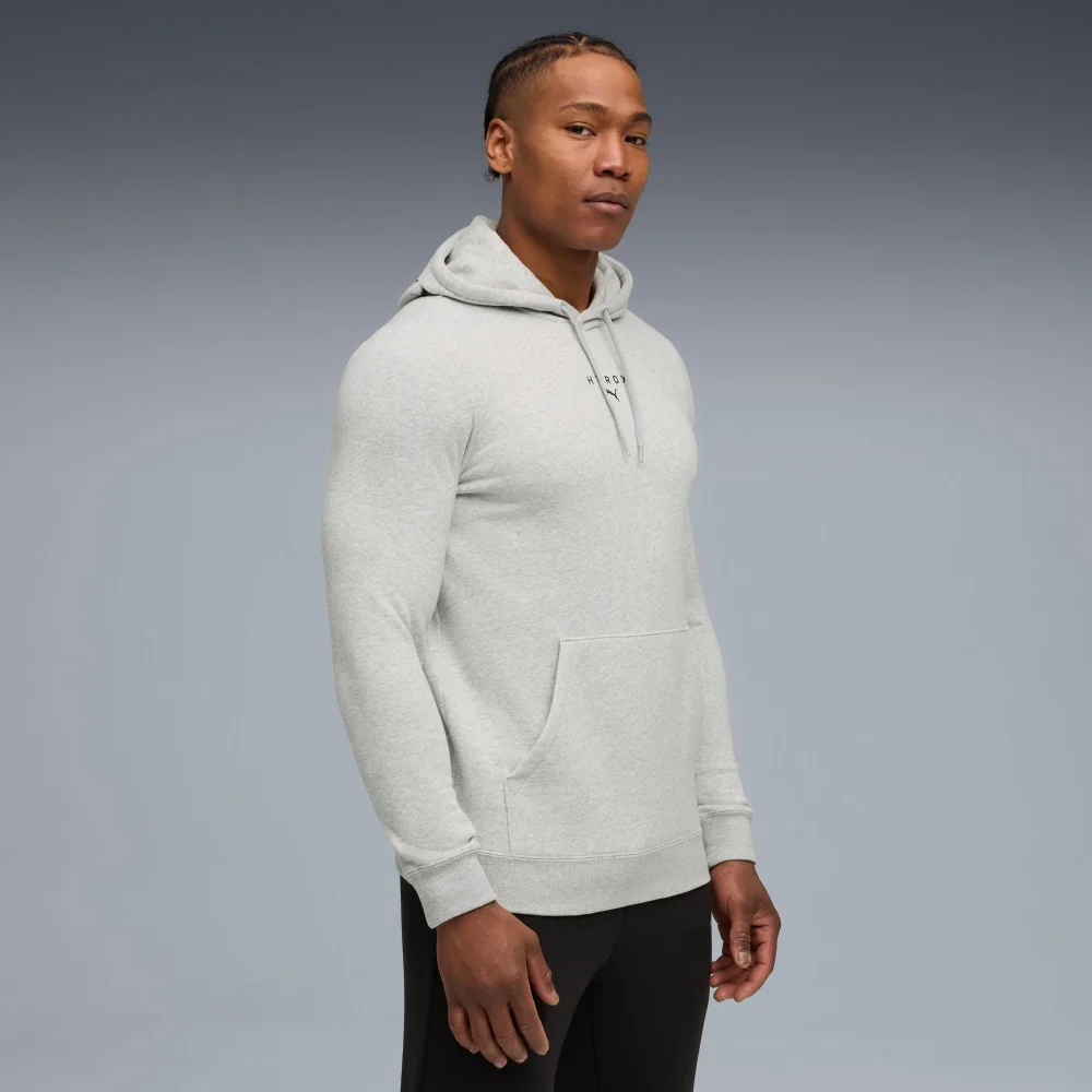 Mens PUMA x HYROX HEAVYWEIGHT HOODIE - Grey - S Image 1
