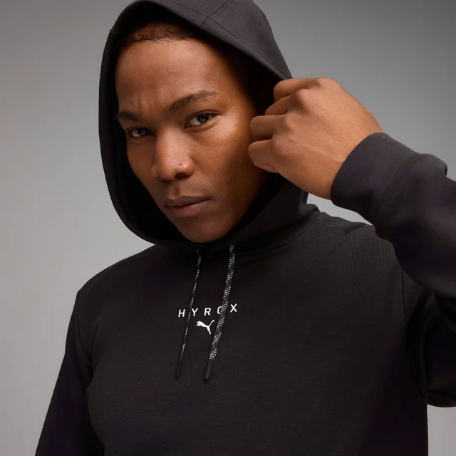 Mens PUMA x HYROX CLOUDSPUN HOODIE - Black