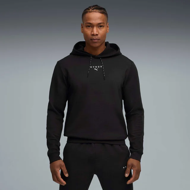 Mens PUMA x HYROX CLOUDSPUN HOODIE - Black