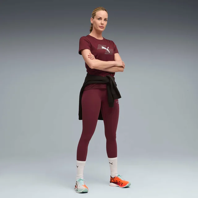 Womens PUMA x HYROX POLY GRAPHIC TEE - Red