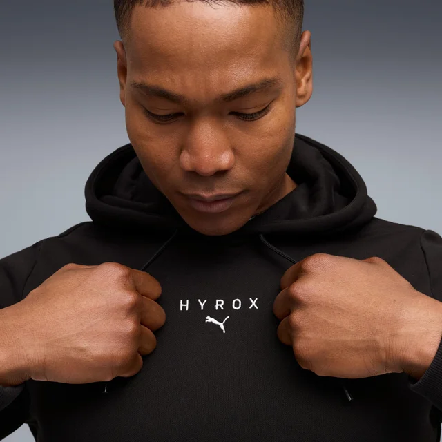 Mens PUMA x HYROX HEAVYWEIGHT HOODIE - Black