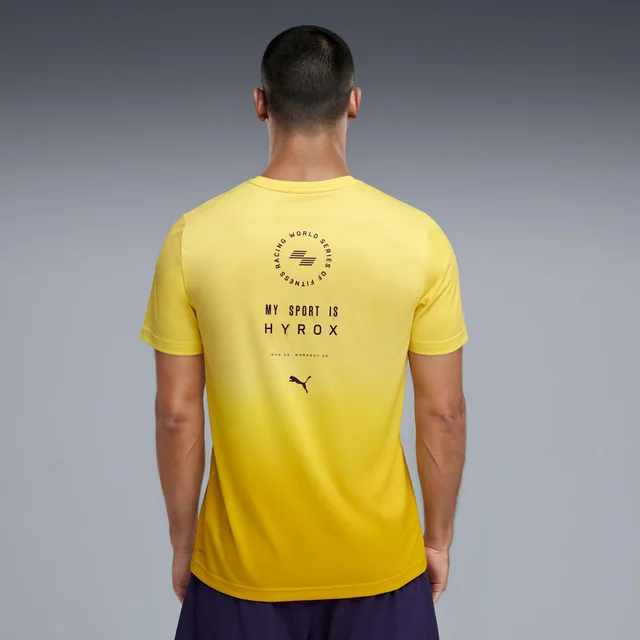 MEN'S POLY GRAPHIC TEE - yellow