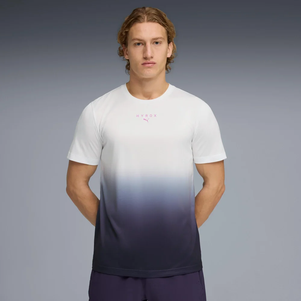 MEN'S POLY GRAPHIC TEE - white - XS Image 1