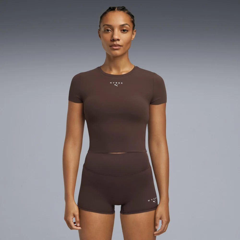 SHAPELUXE SS CROP TEE - brown - XXL Image 1