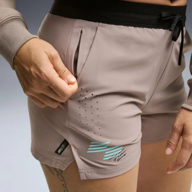 WOMEN'S PWRMODE WOVEN SHORT - grey