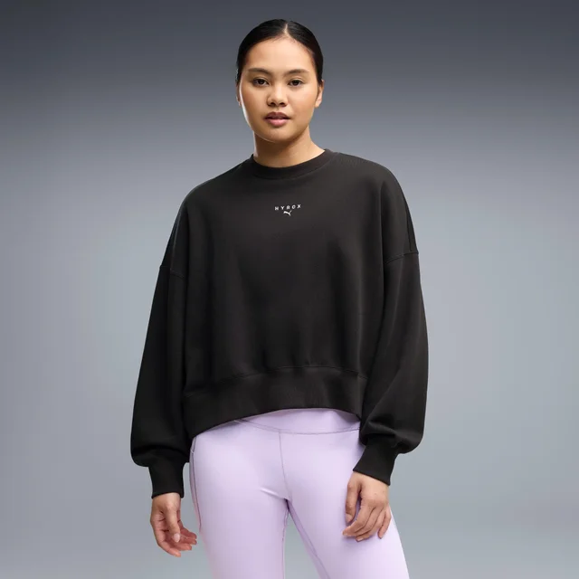 WOMEN'S HEAVYWEIGHT CREW - black