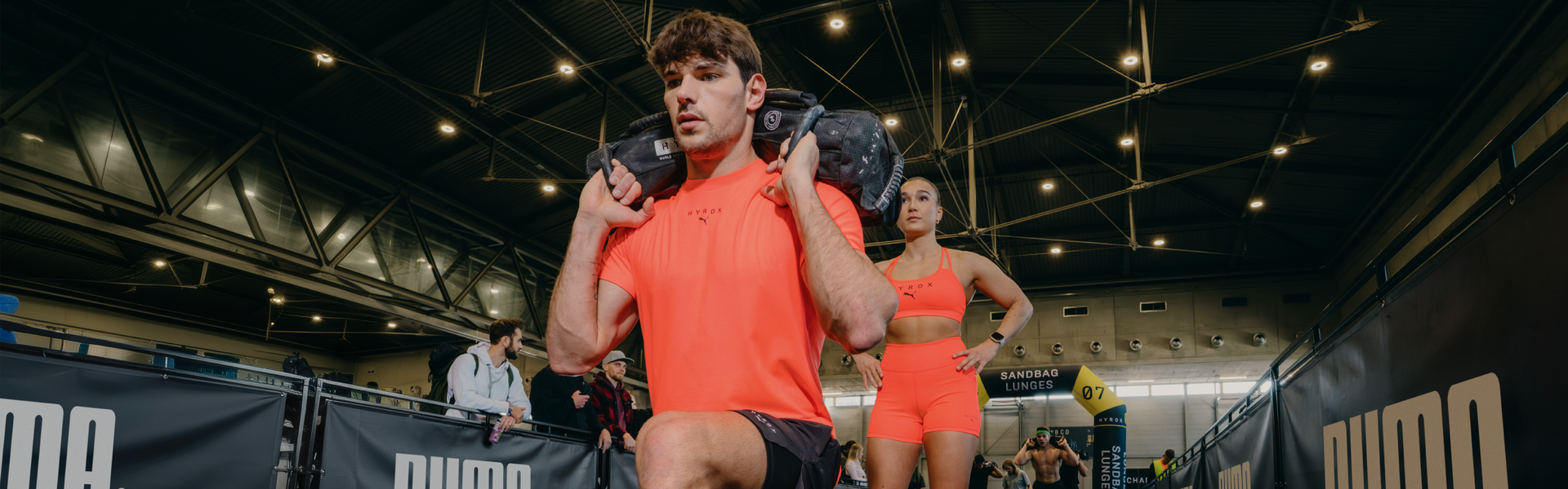 Hyrox participants training