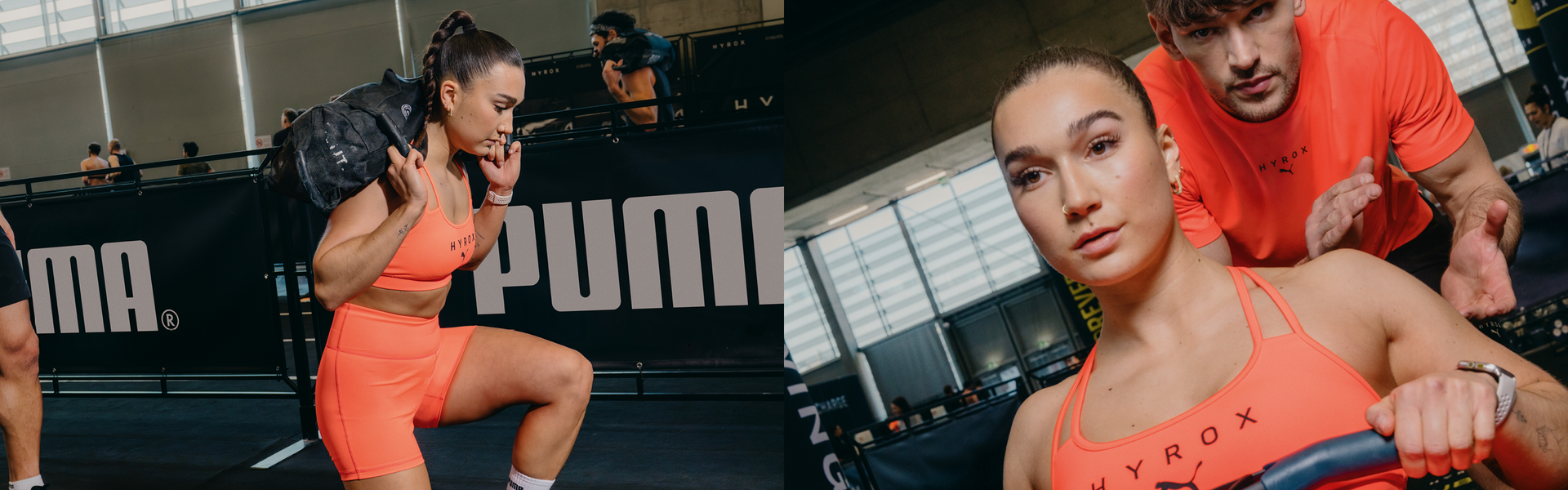 Hyrox participants training